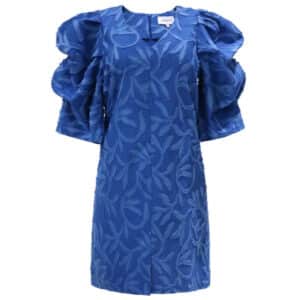 LIBERTÃ dame kjole WINNIE - JACQUARD BLUE